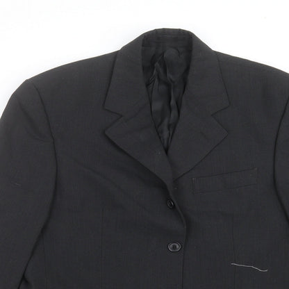 Mens UK Size 38 Tom English Regular Black Suit Jacket
