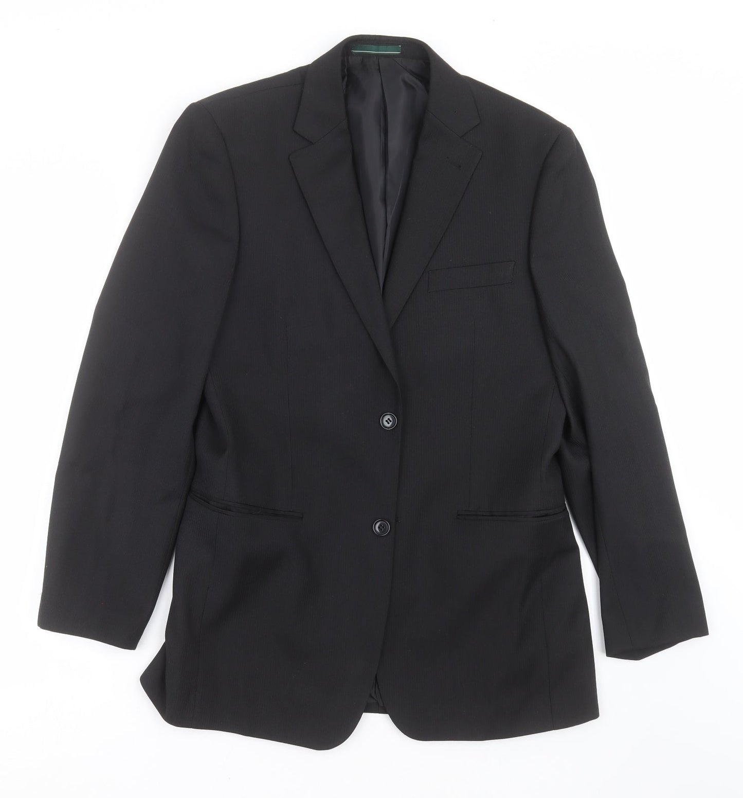 Mens UK Size 36 GREENWOODS Regular Black Suit Jacket