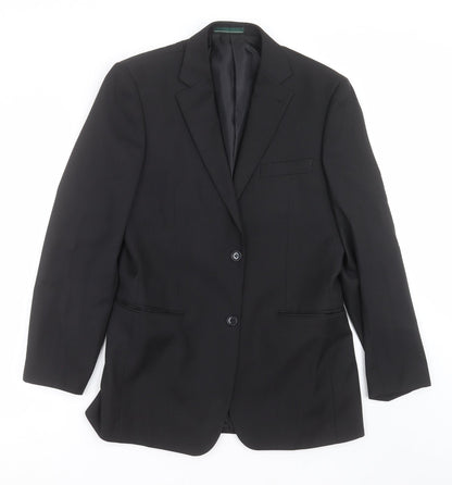 Mens UK Size 36 GREENWOODS Regular Black Suit Jacket