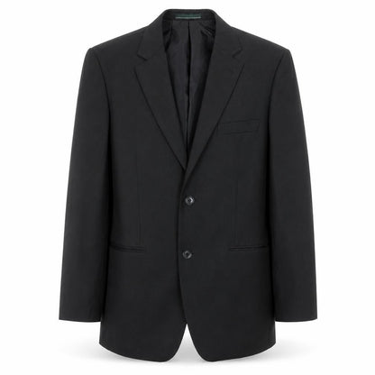 Greenwoods Mens Black Striped  Jacket Suit Jacket Size 36