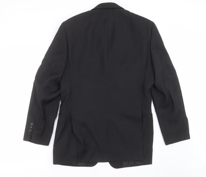 Mens UK Size 36 GREENWOODS Regular Black Suit Jacket