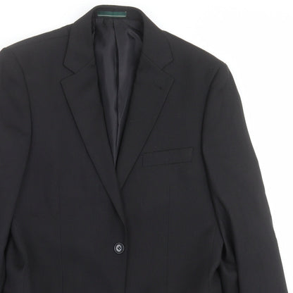 Mens UK Size 36 GREENWOODS Regular Black Suit Jacket