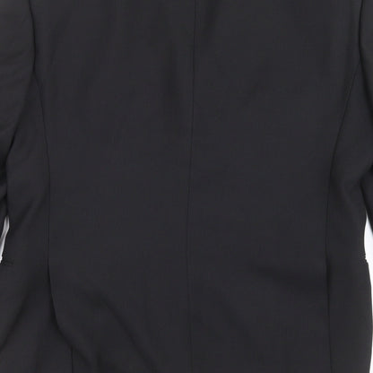 Mens UK Size 36 GREENWOODS Regular Black Suit Jacket