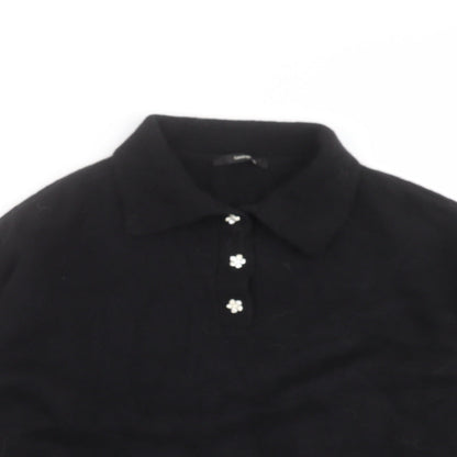 George Womens Black  Knit Pullover Jumper Size S