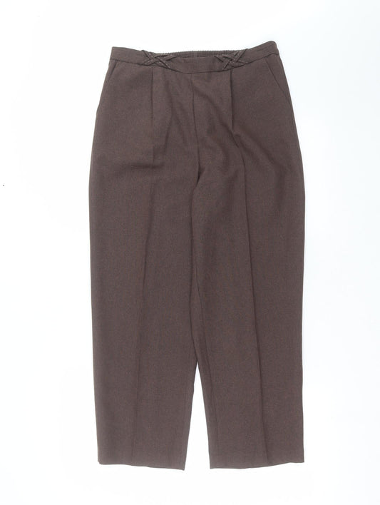 bm collection Womens Brown   Trousers  Size 12 L25 in