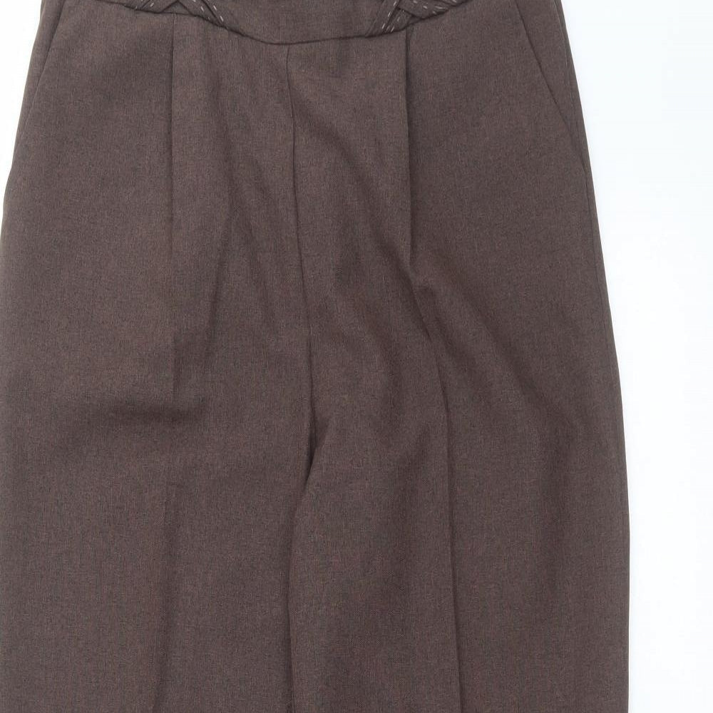 bm collection Womens Brown   Trousers  Size 12 L25 in
