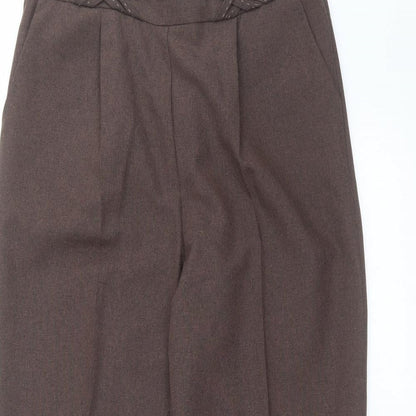 bm collection Womens Brown   Trousers  Size 12 L25 in