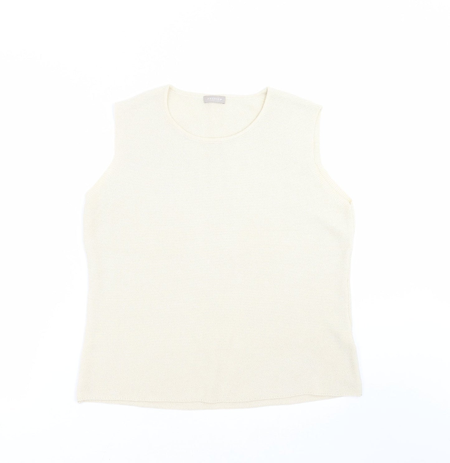 Womens UK Size M Preview Beige Pullover Jumper
