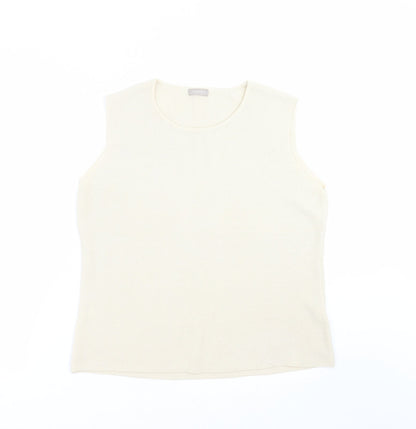 Womens UK Size M Preview Beige Pullover Jumper