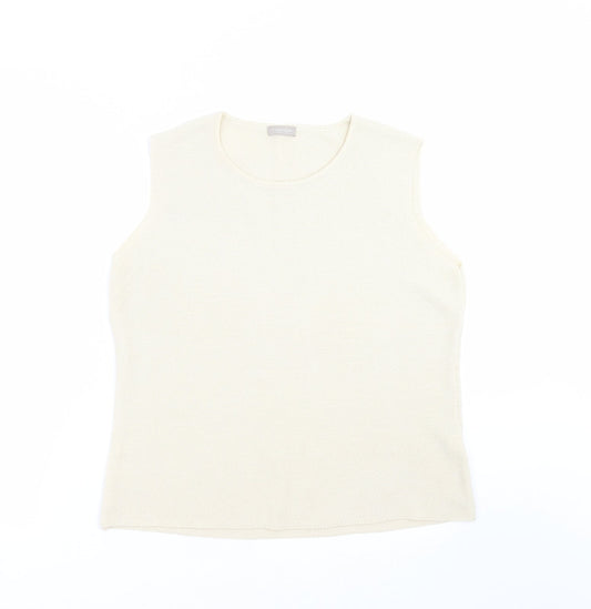 Womens UK Size M Preview Beige Pullover Jumper
