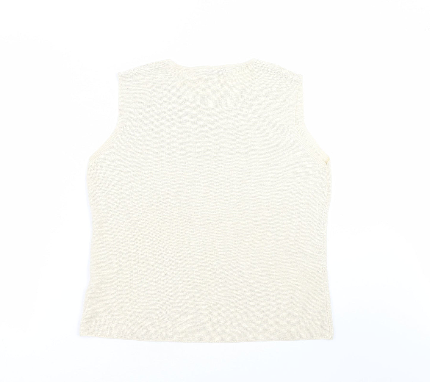 Womens UK Size M Preview Beige Pullover Jumper