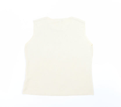 Womens UK Size M Preview Beige Pullover Jumper