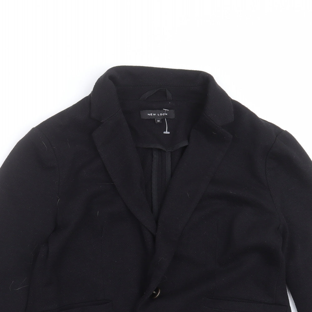 New Look Womens Black   Jacket Blazer Size 12