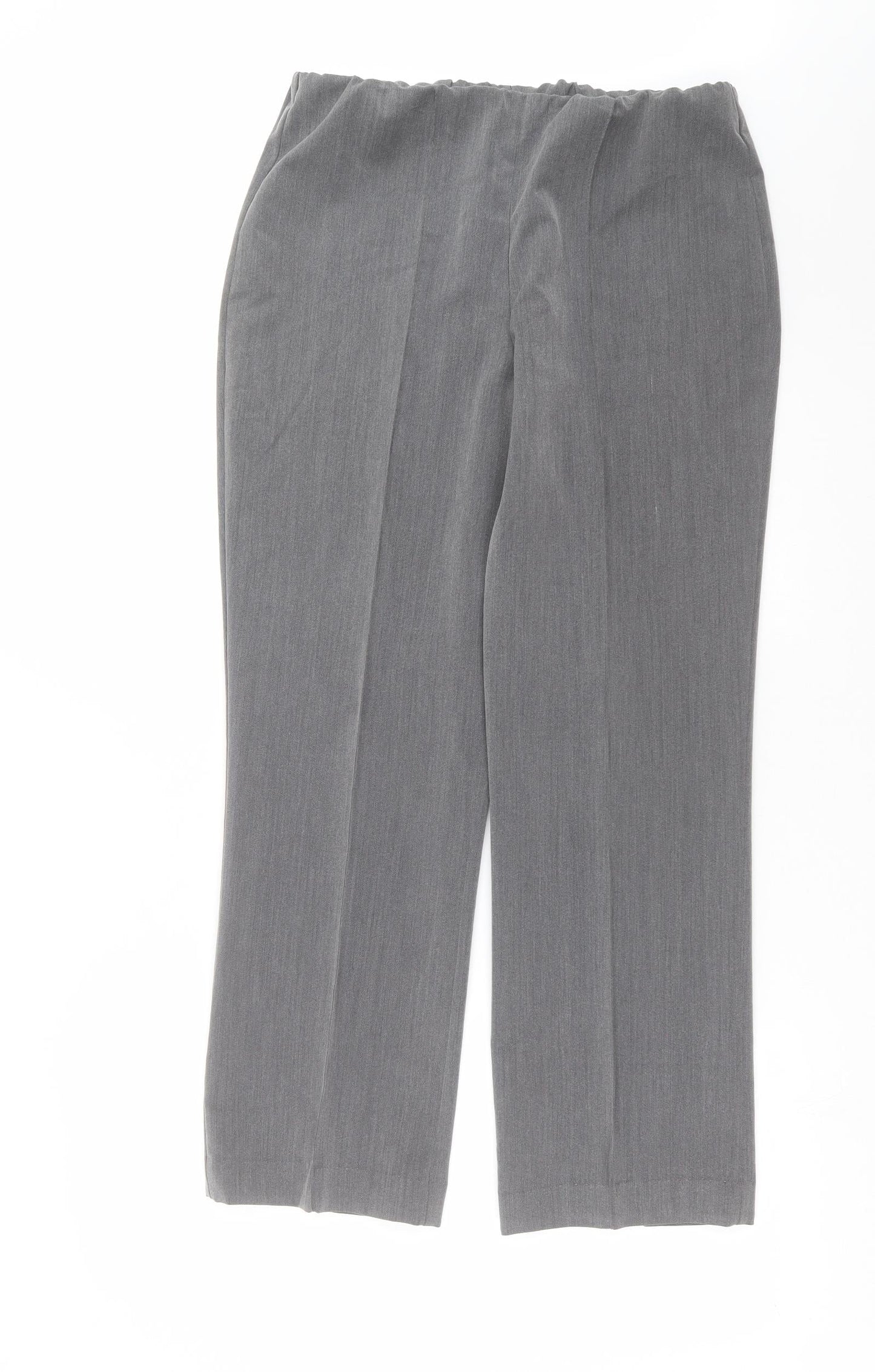 Womens UK Size 12 Preworn Regular Fit  Grey Trousers