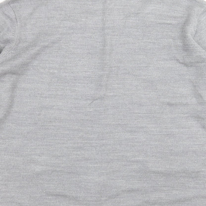 Womens UK Size S Classic Grey Pullover Jumper