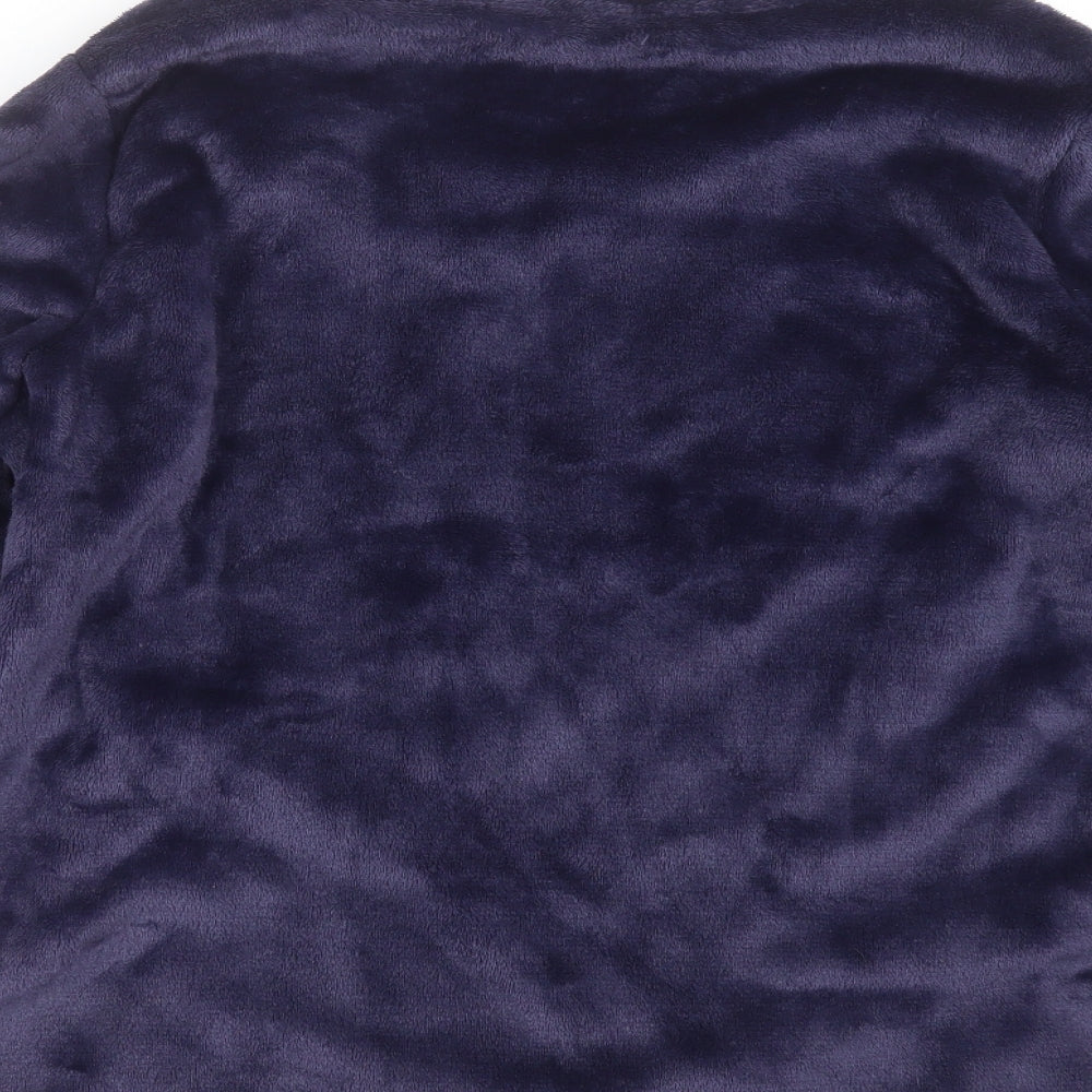 Brand and care label for George women’s blue solid top pyjama top, size UK 12, - let's sleep in