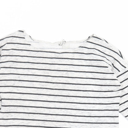 Womens UK Size S Divided by H&M Grey Pullover Sweatshirt