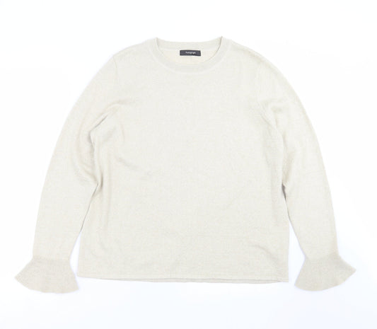 Womens UK Size 16 Marks and Spencer Gold Pullover Jumper