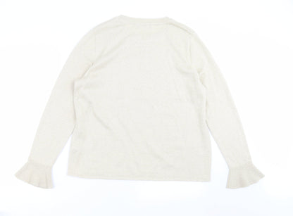Womens UK Size 16 Marks and Spencer Gold Pullover Jumper