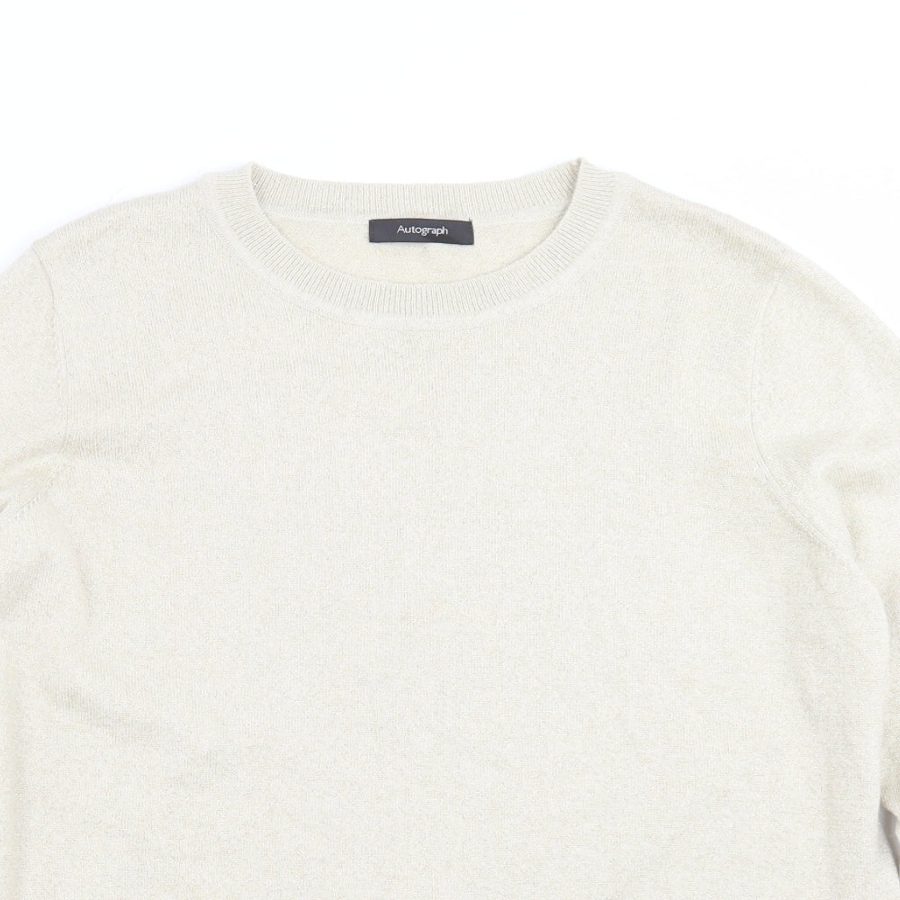 Womens UK Size 16 Marks and Spencer Gold Pullover Jumper