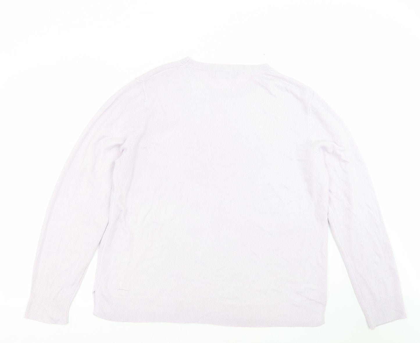 Womens UK Size 20 Marks and Spencer Purple Pullover Jumper