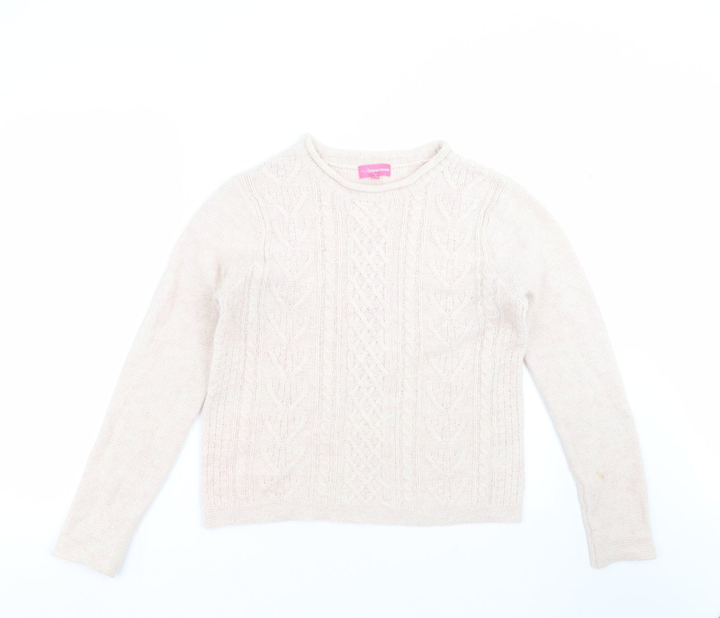 The Department Womens Pink  Knit Pullover Jumper Size 12