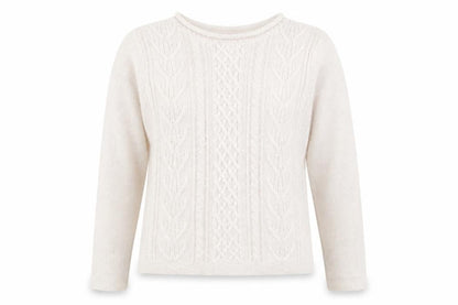 Front view of The Department women’s pink knit jumper, size UK 12
