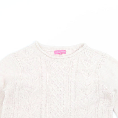 The Department Womens Pink  Knit Pullover Jumper Size 12