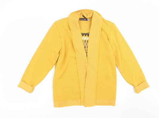 Womens UK Size S Emma Morgan Yellow Pullover Jumper