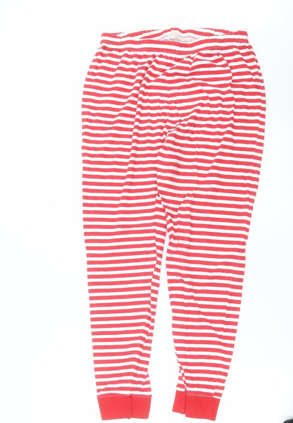 Preworn Womens Red Striped   Pyjama Pants Size 12
