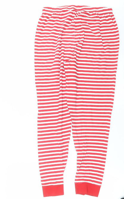 Preworn Womens Red Striped   Pyjama Pants Size 12
