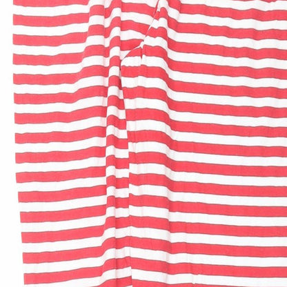 Preworn Womens Red Striped   Pyjama Pants Size 12