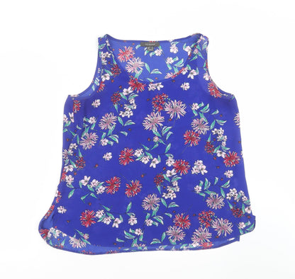 Primark Womens Blue Floral  Basic Blouse Size 16