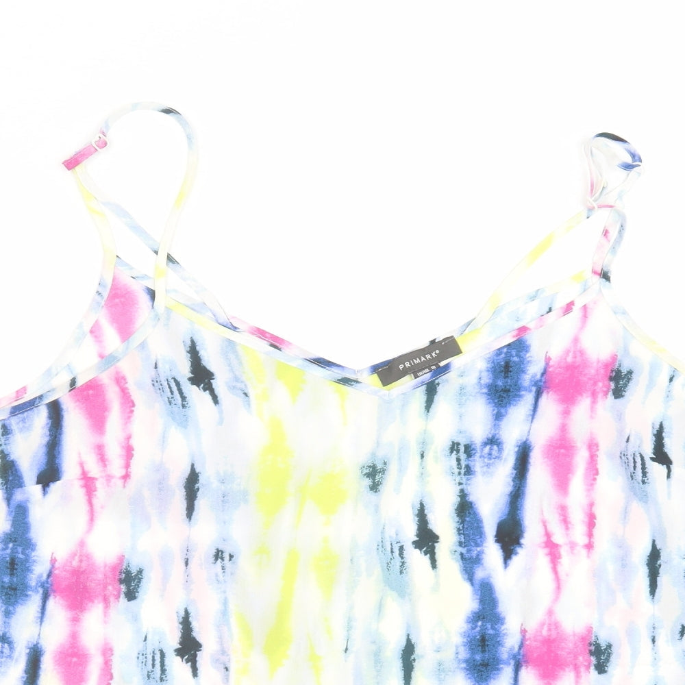 Primark Womens Multicoloured   Camisole Blouse Size 18  - tie dye