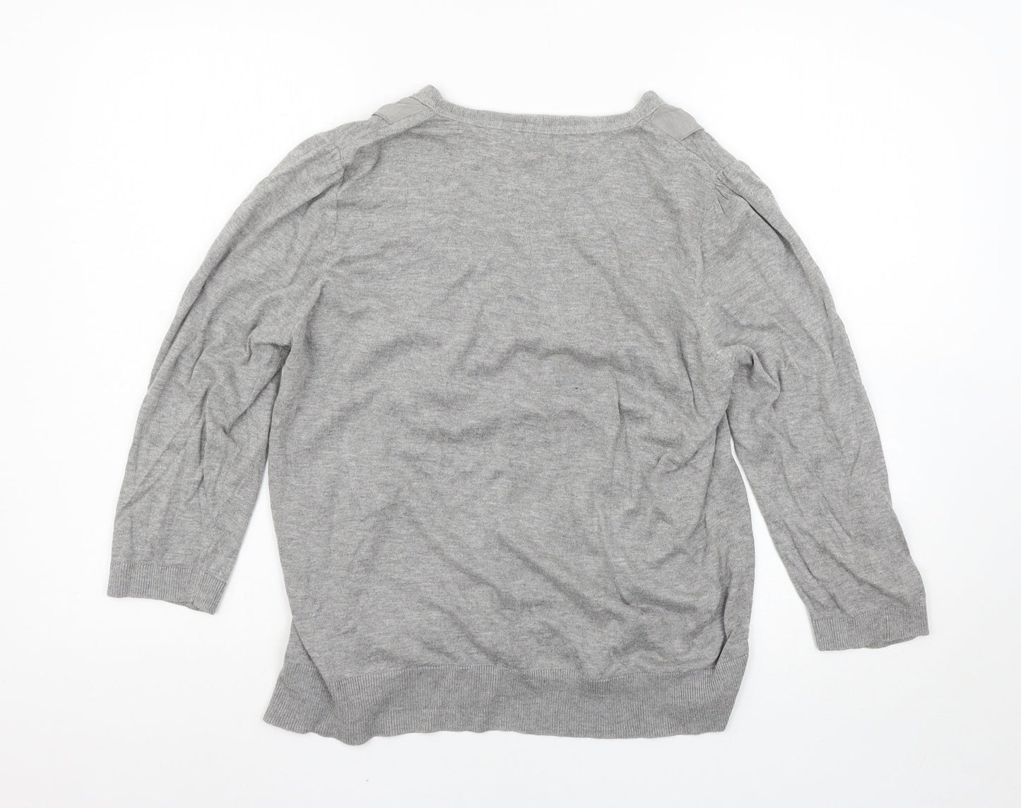 Womens UK Size 18 Marks and Spencer Grey Cardigan Jumper