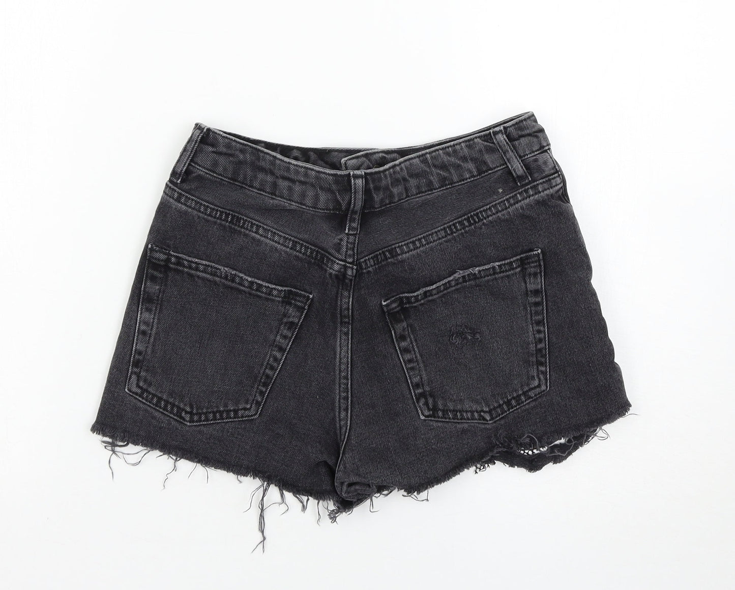 Topshop Womens Black   Mom Shorts Size 8