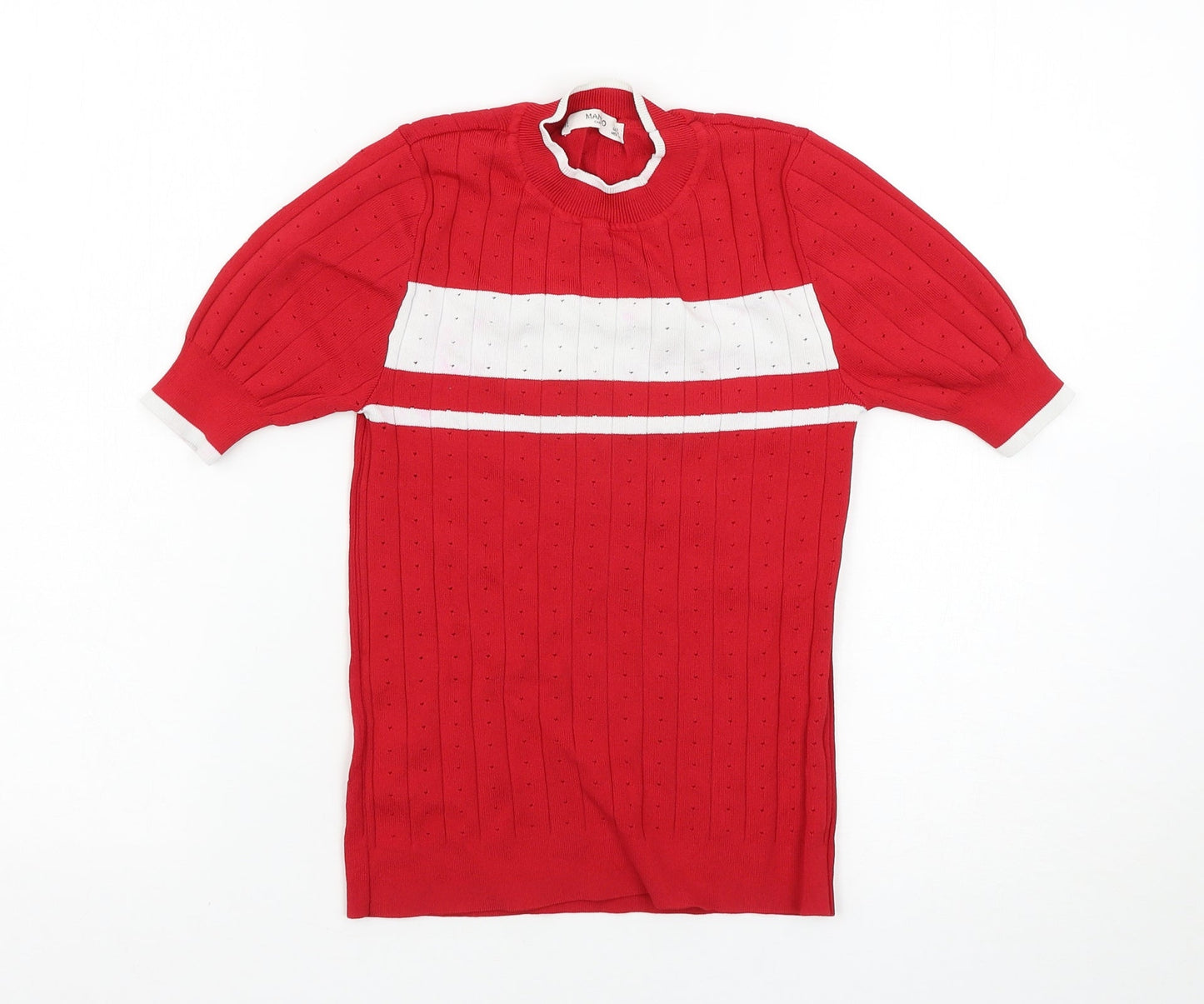 Mango Womens Red   Pullover Jumper Size S