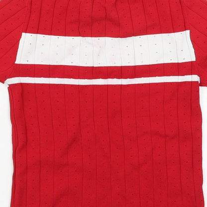 Mango Womens Red   Pullover Jumper Size S