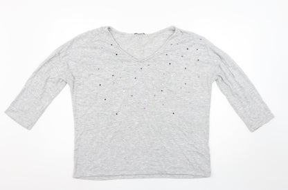 TU Womens Grey   Pullover Jumper Size 14