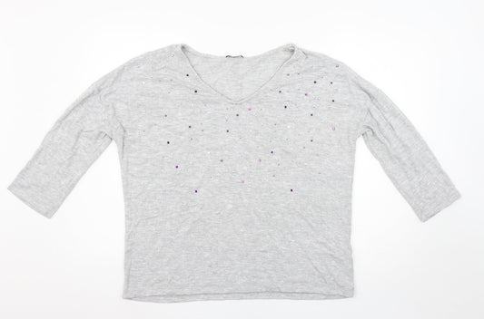 TU Womens Grey   Pullover Jumper Size 14