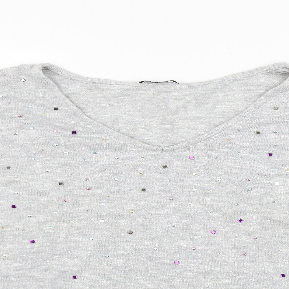 TU Womens Grey   Pullover Jumper Size 14