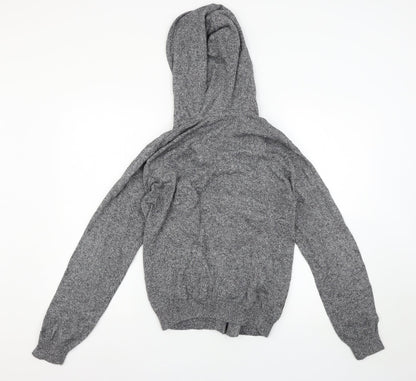 Topman Mens Grey   Full Zip Hoodie Size S