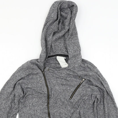 Topman Mens Grey   Full Zip Hoodie Size S