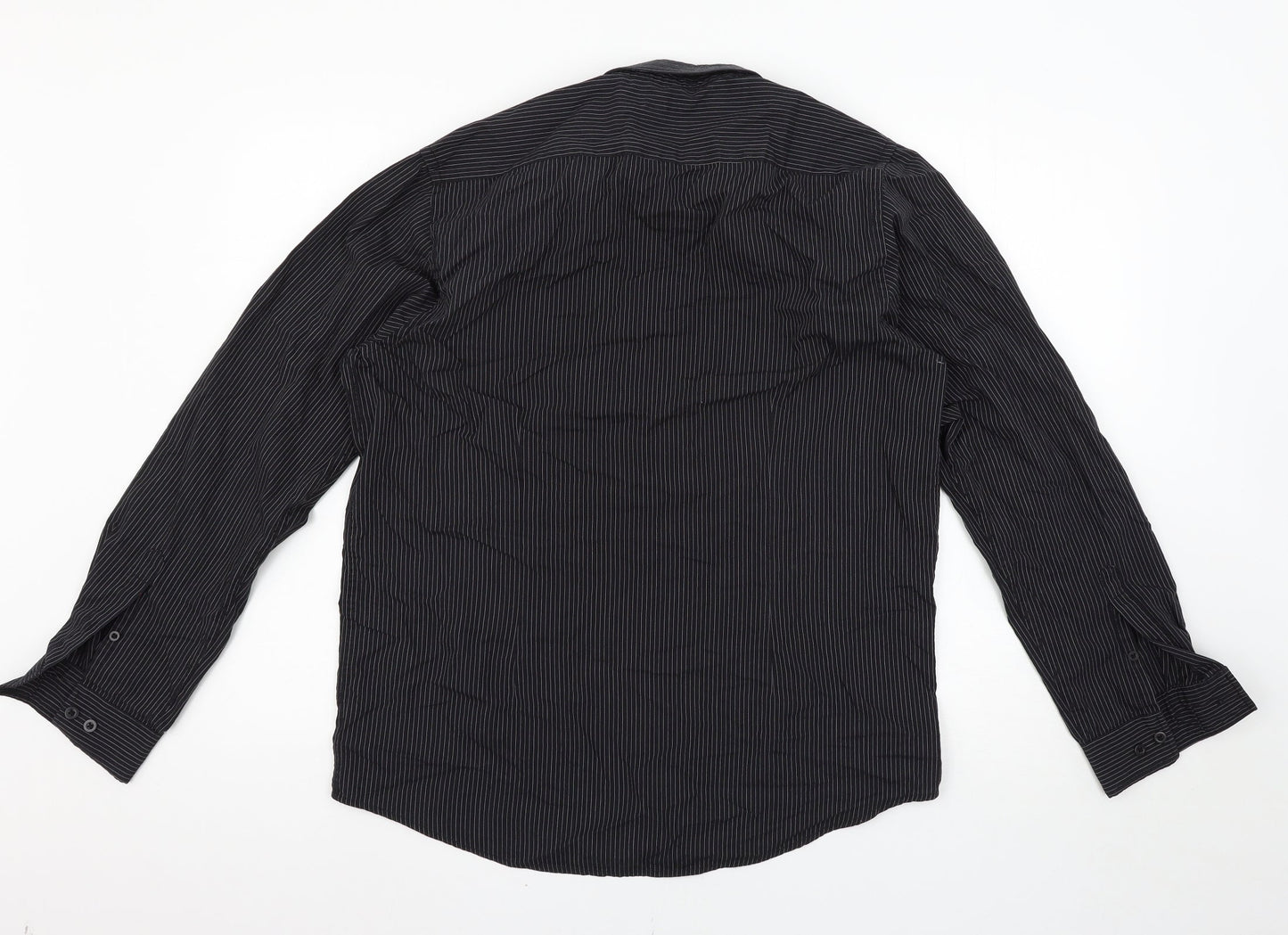 George Mens Black    Button-Up Size 15.5