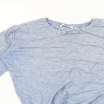 Womens UK Size M Pull&Bear Blue Pullover Jumper