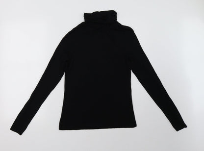 Additional front view of New Look women’s black pullover sweatshirt, size UK 14