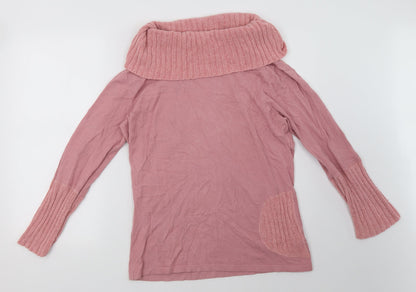 Additional front view of vernissage women’s pink pullover sweatshirt, size XL