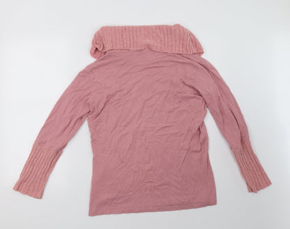 Back view of vernissage women’s pink pullover sweatshirt, size XL