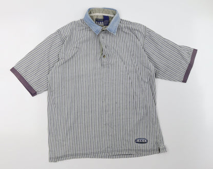 Santana Mens Blue    Polo Size L