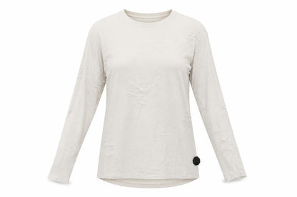 Front view of project paris women’s white rayon pullover sweatshirt, size L
